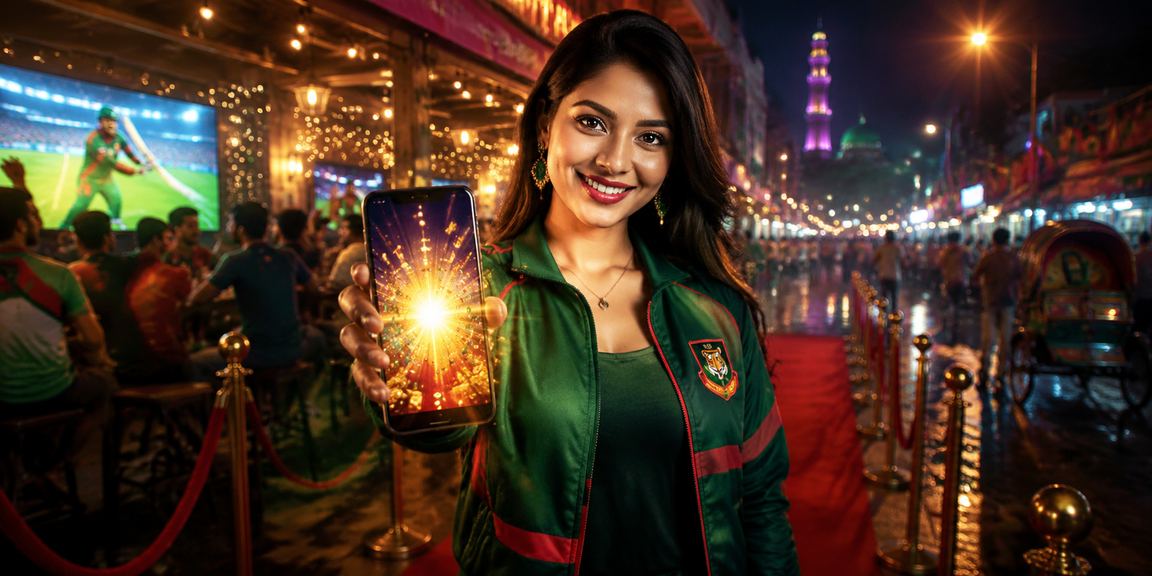 খুলনার রাতের বাজারে ক্রিকেট বেটিং প্ল্যাটফর্ম ব্যবহার করছেন একজন ব্যক্তি
