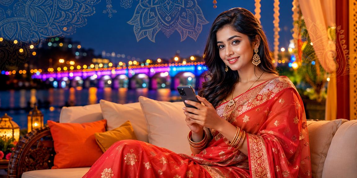 রাজশাহীতে মোবাইল ক্যাসিনোতে বোনাস পাচ্ছেন একজন শাড়ি পরা নারী