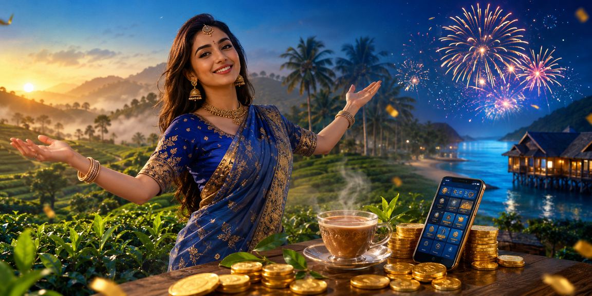 সিলেটের চা বাগানে মোবাইলে ক্যাসিনো উপভোগ করছেন একজন ব্যবহারকারী